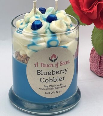12oz Blueberry Cobbler Dessert Candle